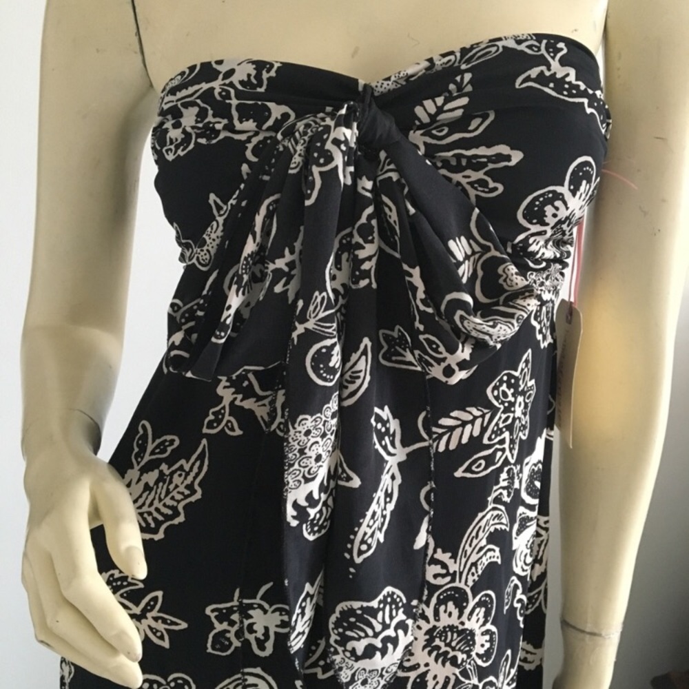 Band of gypsy floral strapless maxi dress